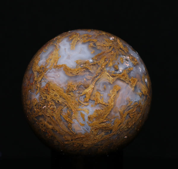 Mexican Moss Agate Sphere 1.35