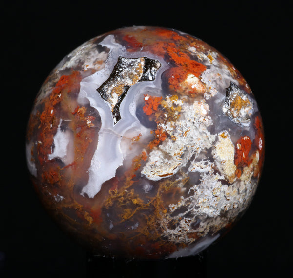 Red Moss Agate Sphere 1.47