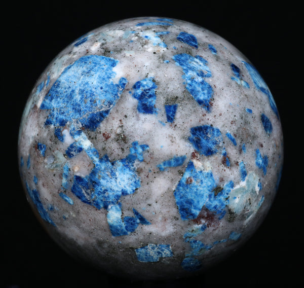 Lazulite in Quartz sphere 2.04