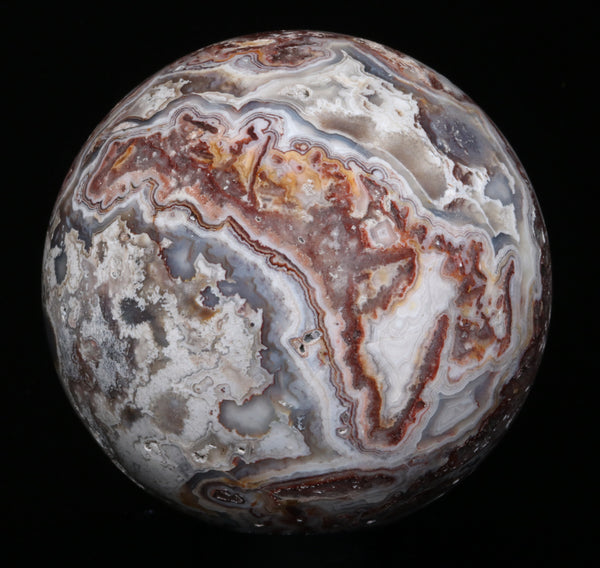 Crazy Lace Agate Sphere 3.91