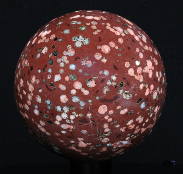 Chinese Orbicular jasper Sphere 2.71